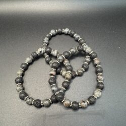 Transformation Bracelet - Labradorite & Lava Rock