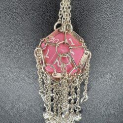 D20 Necklace - Bubblegum