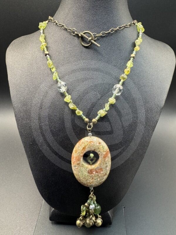 Faded Rose Necklace - Unakite