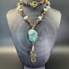 Agate, Aventurine, & Tiger's Eye I Ching Necklace
