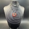 Red Jasper Donut Necklace with Pentacle Charm