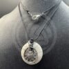 Howlite Donut Necklace with Sun Charm