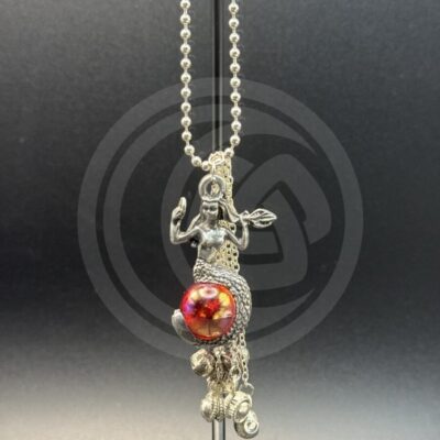 Mermaid with Glass Orb Car Chime