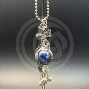 Sitting Faerie with Glass Orb Car Chime