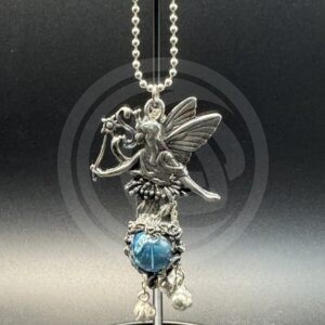 Faerie with Wand with Glass Orb Car Chime