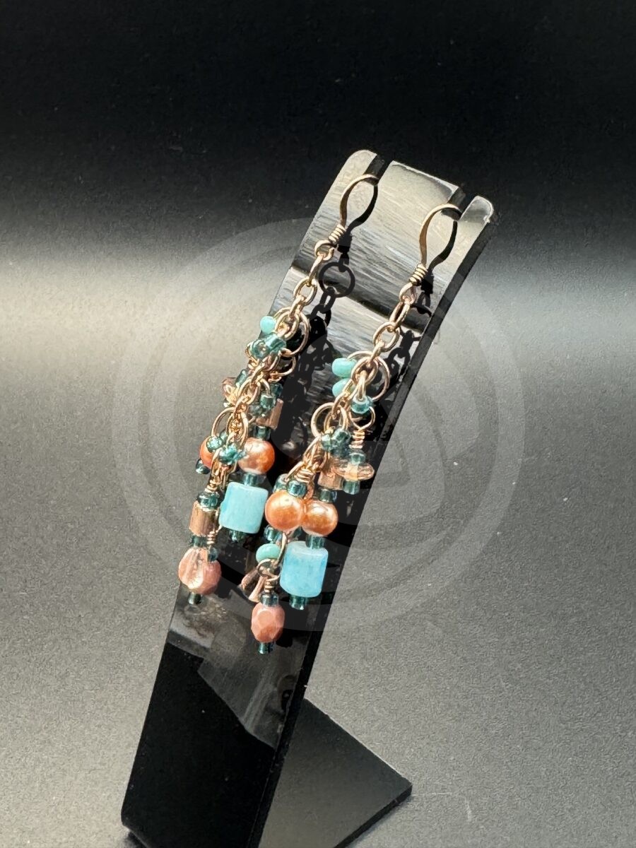 Desert Rose Necklace and Earrings Set - Magnesite - Image 7