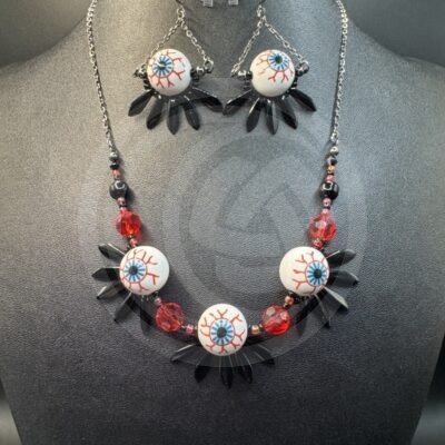 Eye See You Necklace and Earrings Set