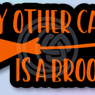 "My Other Car is a Broom" Decal