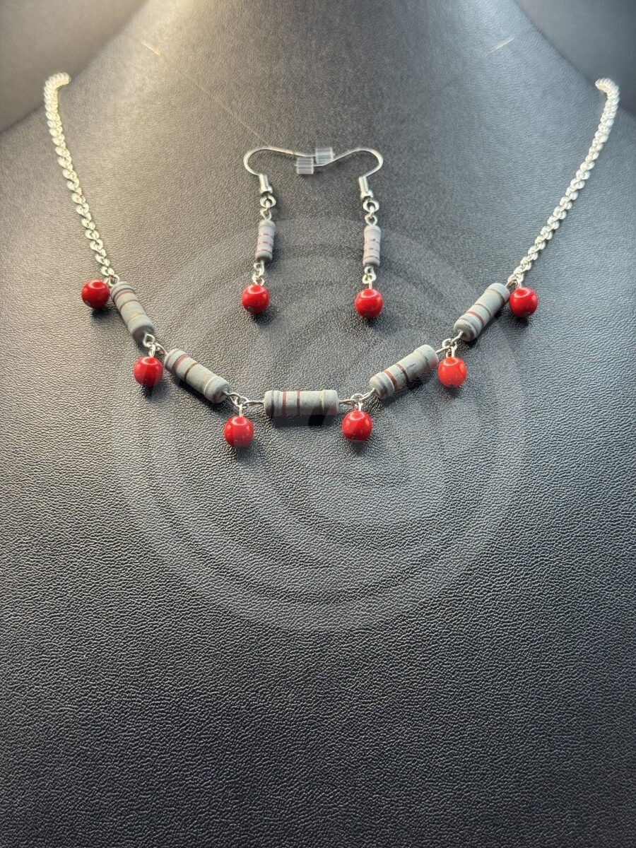 Resist Necklace and Earrings Set II