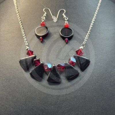 Geometrie Necklace and Earrings Set