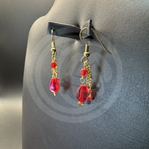 Fire Crystal Earrings