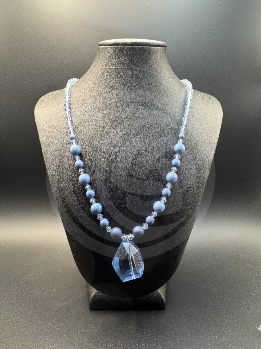 Forever Blue Necklace and Earrings Set - Image 3