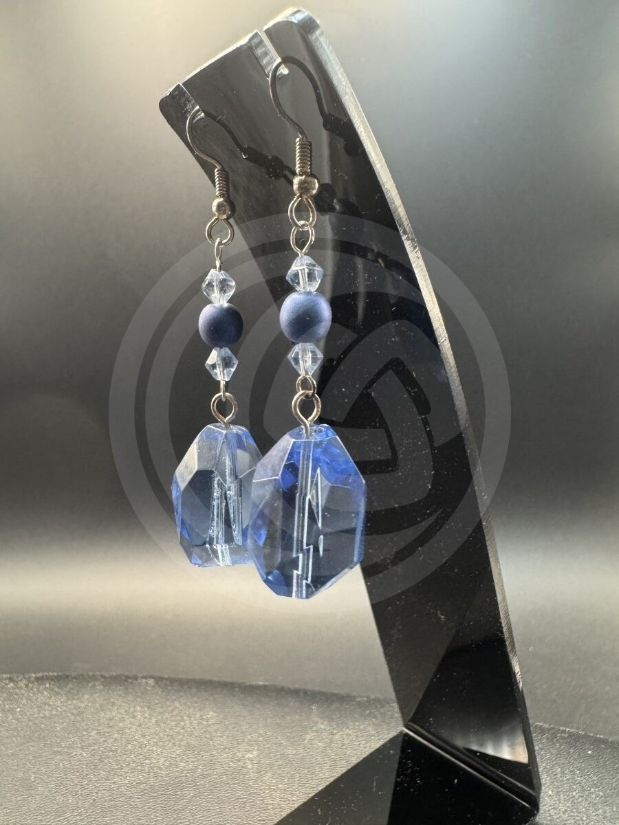 Forever Blue Necklace and Earrings Set - Image 5