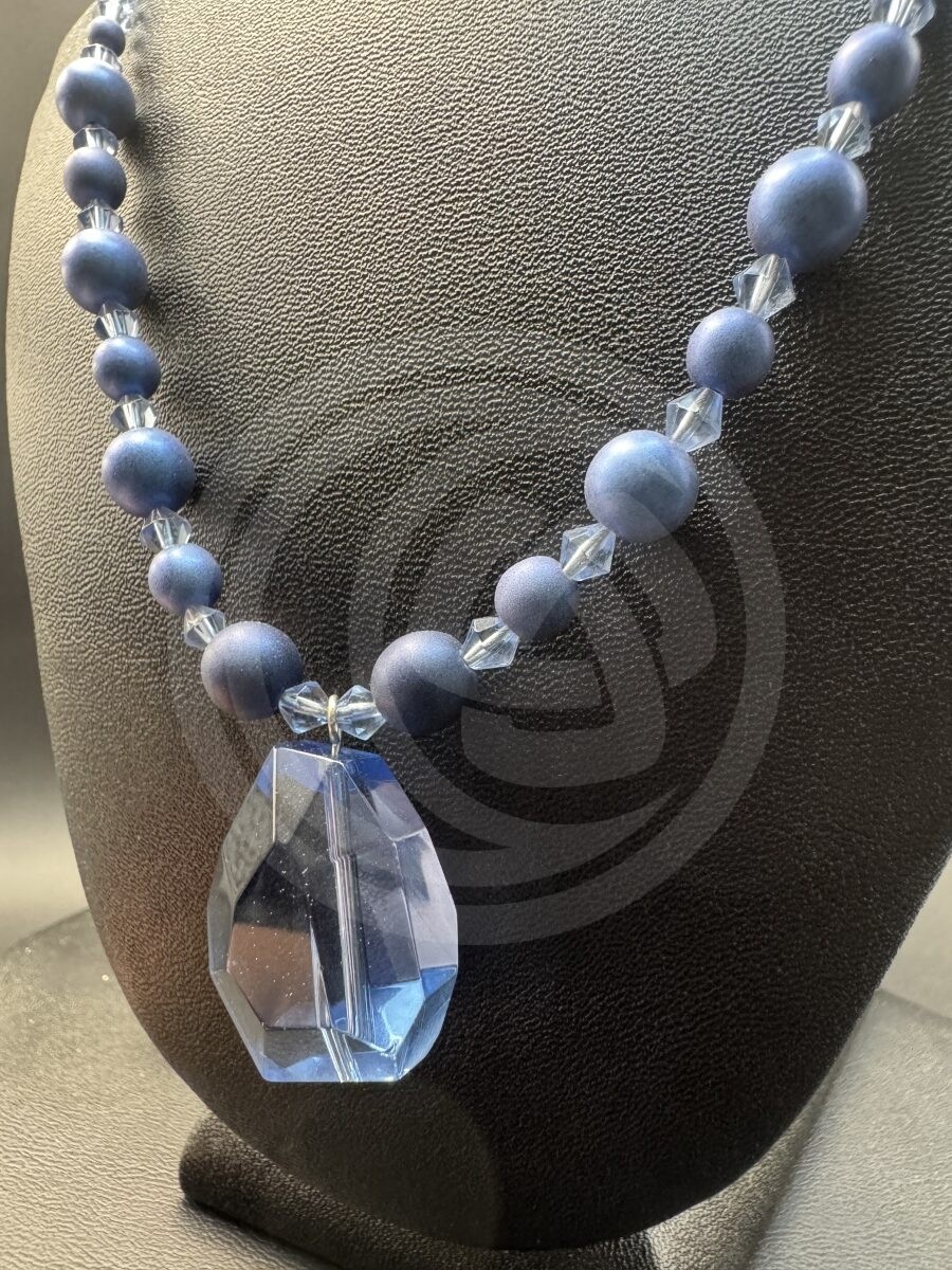 Forever Blue Necklace and Earrings Set - Image 4