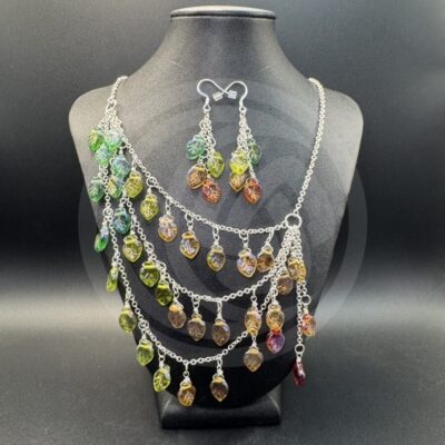 Colorfall Necklace and Earrings Set