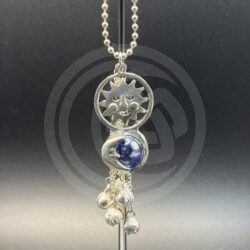 Sun and Moon with Glass Orb Car Chime