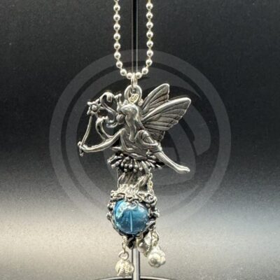 Faerie with Wand with Glass Orb Car Chime