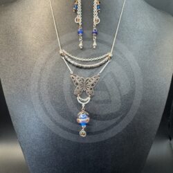 "Burnished Butterfly" Necklace and Earrings Set