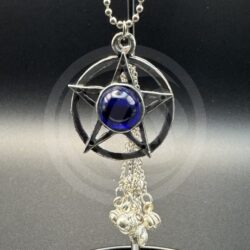 Pentacle with Glass Orb Car Chime