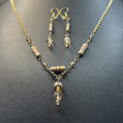 Resist Necklace and Earrings Set III