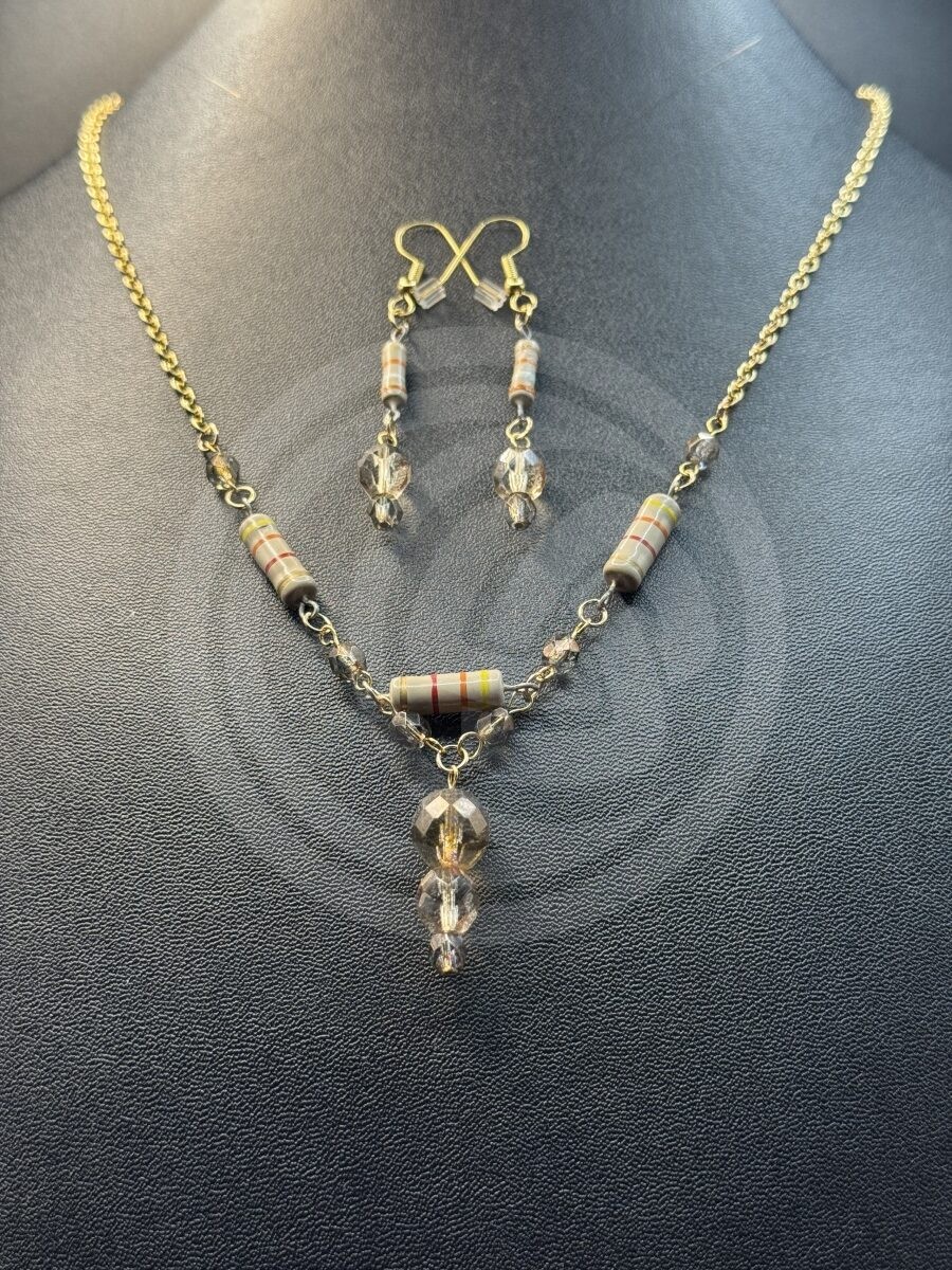 Resist Necklace and Earrings Set III