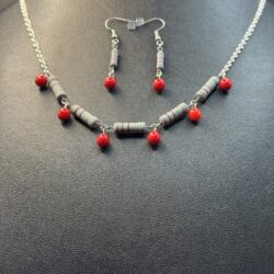 Resist Necklace and Earrings Set II