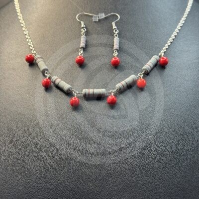 Resist Necklace and Earrings Set II