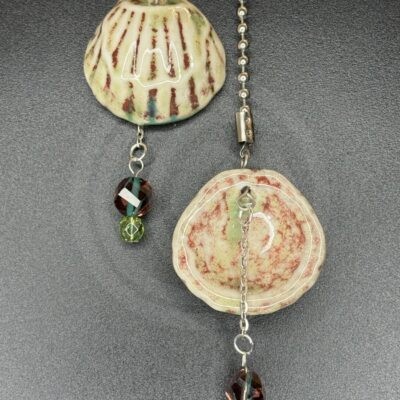 Green Shell Fan Pulls