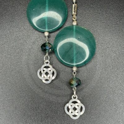 Green Circle Fan Pulls
