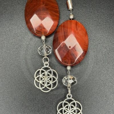 Red Oval Fan Pulls