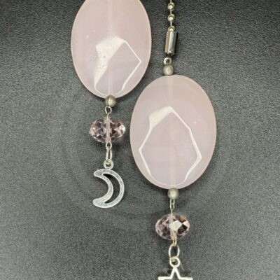 Pink Oval Fan Pulls