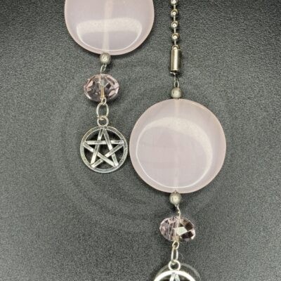 Pink Circle Fan Pulls