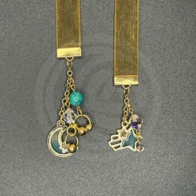 "Shoot the Moon I" Large Bookribbon - Howlite