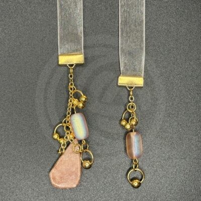 "Sweet Nothings" Large Bookribbon - Peach Aventurine