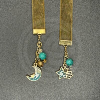 "Shoot the Moon II" Large Bookribbon - Howlite