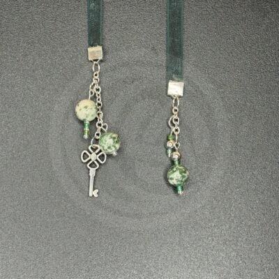"Best Wishes" Small Bookribbon - Tree Agate