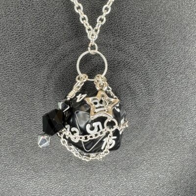 D20 Necklace - Black Hole