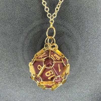 D20 Necklace - Terra Cotta Warrior