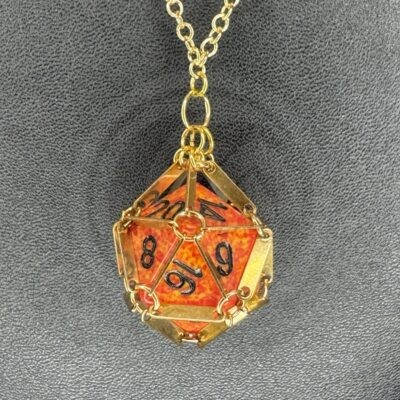 D20 Necklace - The Floor is Lava
