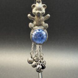 Teddy Bear with Glass Orb Car Chime