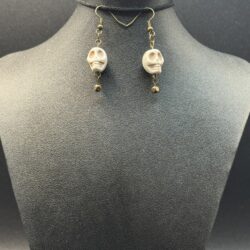"Memento Mori IV" Earrings - Magnesite