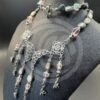 Bullets and Butterflies Necklace and Earrings Set