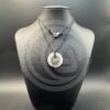 Howlite Donut Necklace with Sun Charm