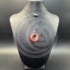 Red Jasper Donut Necklace with Moon Charm