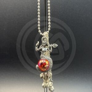 Mermaid with Glass Orb Car Chime