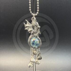 Wyvern with Glass Orb Car Chime