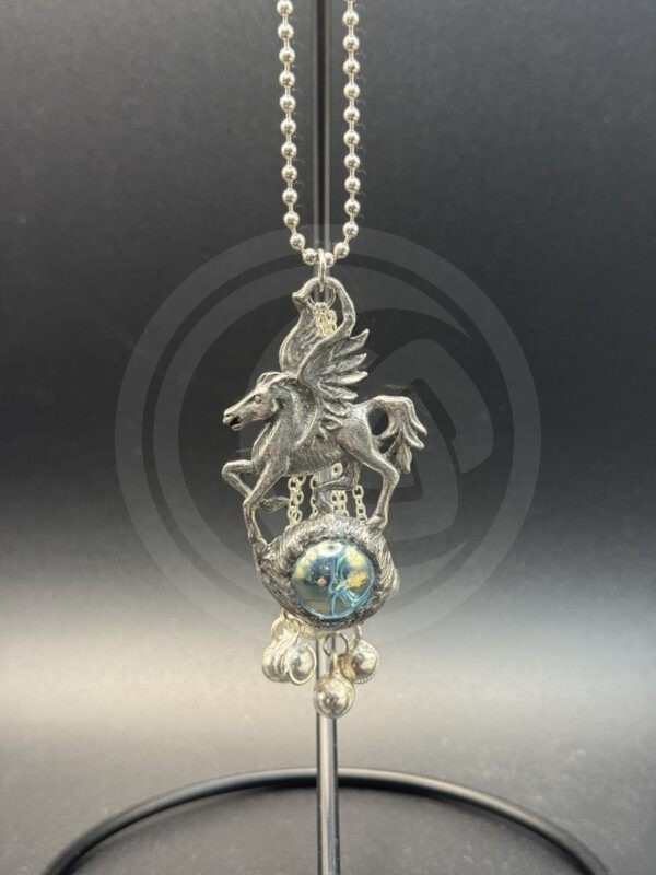 Pegasus with Glass Orb Car Chime