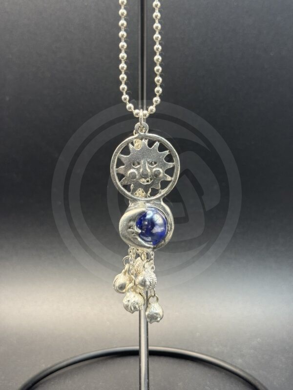 Sun and Moon with Glass Orb Car Chime