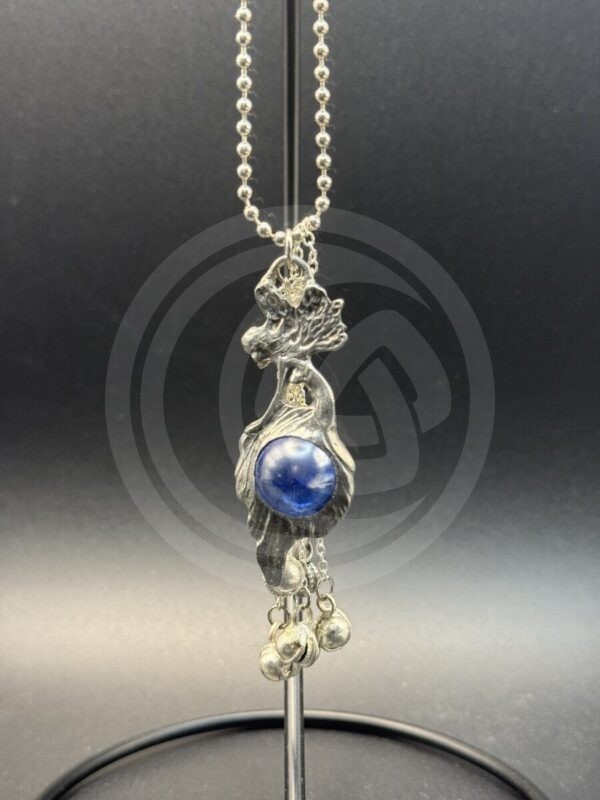 Sitting Faerie with Glass Orb Car Chime