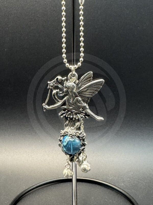 Faerie with Wand with Glass Orb Car Chime